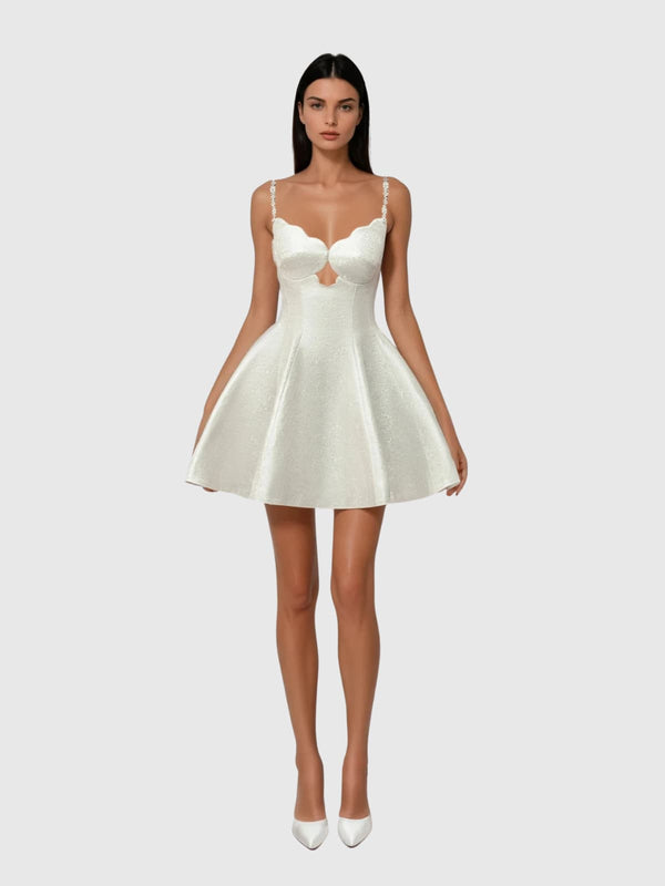 Laelys Spaghetti Rhinestone Mini Dress