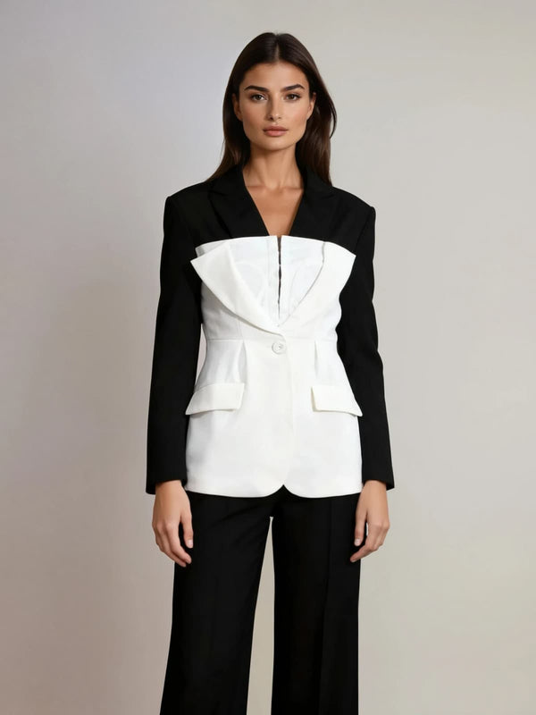 Lagrangex Folded Collar Blazer