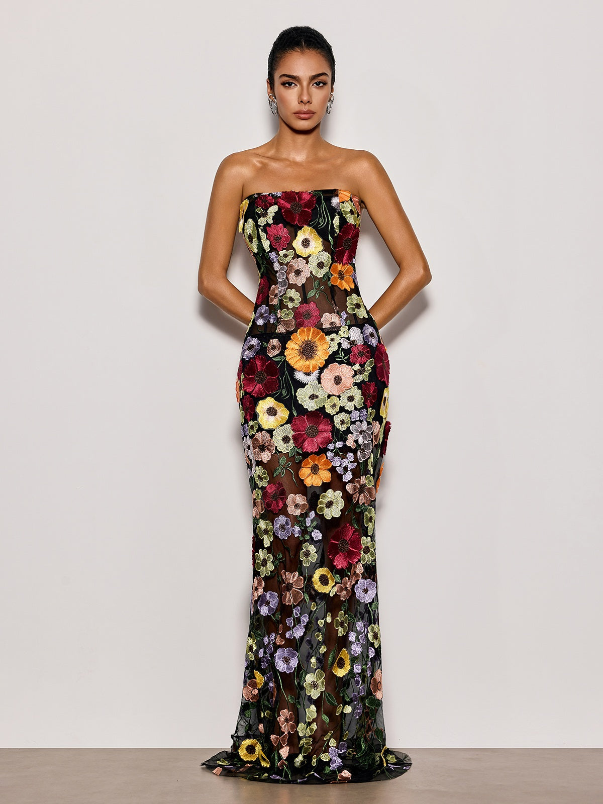 Embroidered Flower Dresses Mew Mews Embroidered Flower Dresses Mew Mews