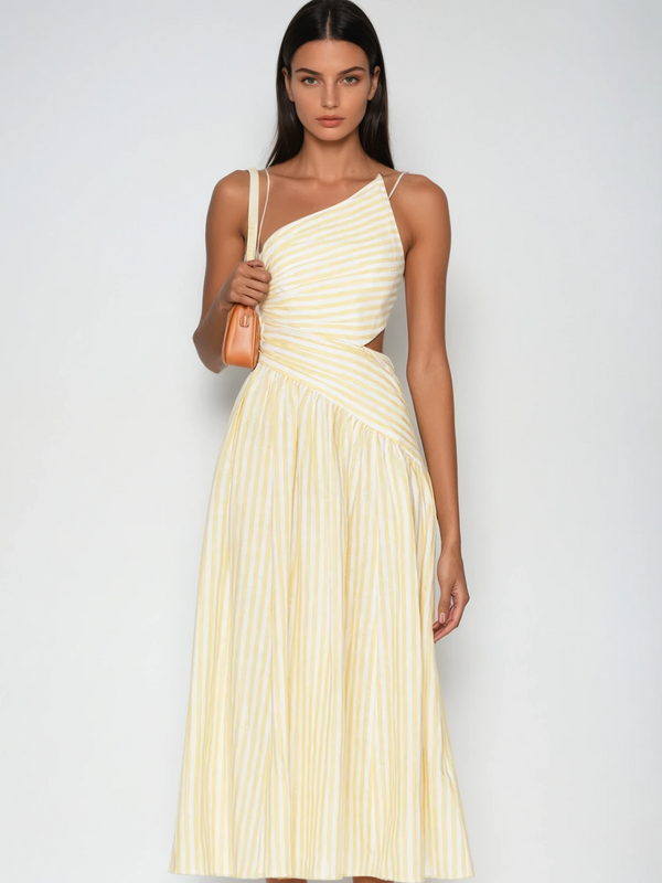 Lidewij Backless Stripe Maxi Dress