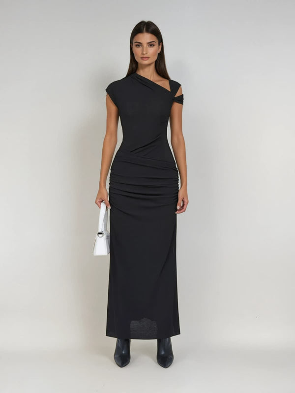Lorimer Sleeveless Ruched Maxi Dress