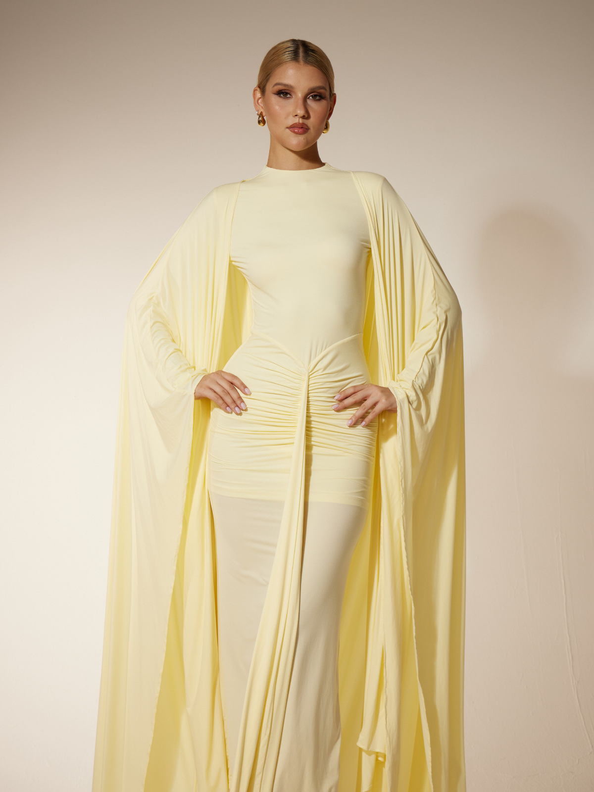 blue ivy mufasa gold dress NicoBlu Josephine Reversible Pashmina Shawl in Gold Shimmer Dune