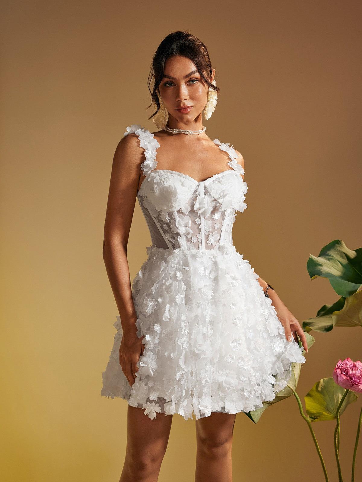 新品未着用　ANDMARY mini flower dress Magni Spaghetti Flower Mini Dress – Mew Mews