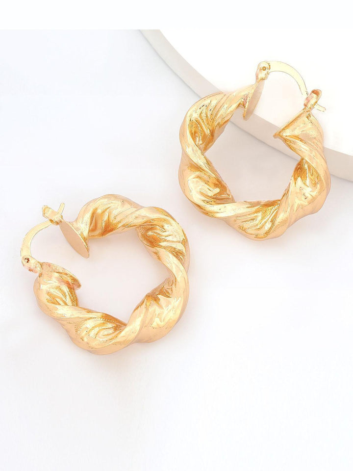 Maia Chunky Twist Hoop Earrings - Mew Mews