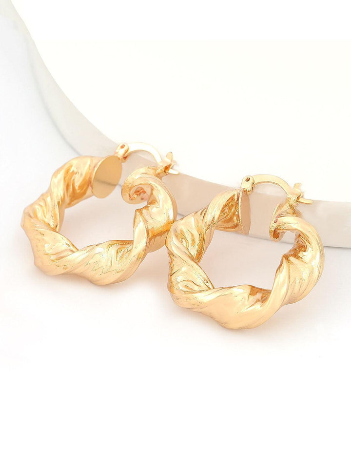 Maia Chunky Twist Hoop Earrings - Mew Mews