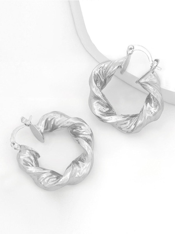 Maia Chunky Twist Hoop Earrings - Mew Mews