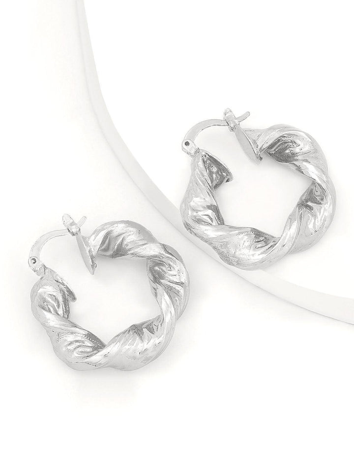 Maia Chunky Twist Hoop Earrings - Mew Mews