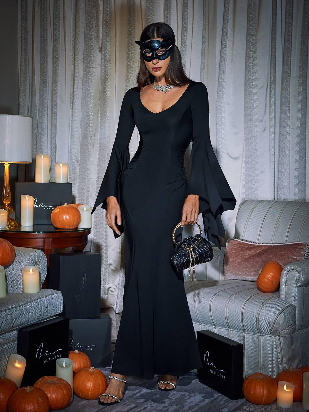 Mavis Bat Mesh Border Swing Dress main image 0