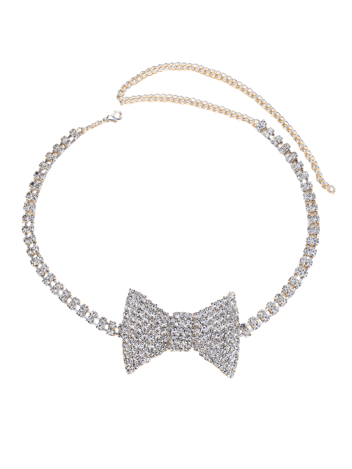 Melrose Bow Crystal Choker - Mew Mews