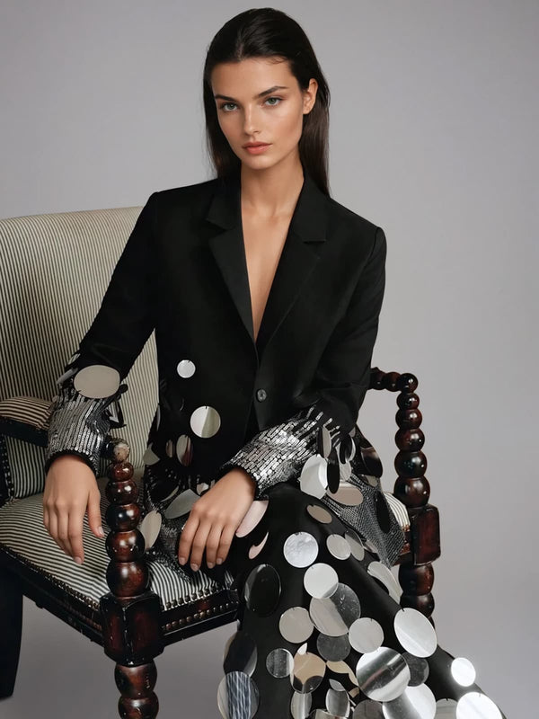 Muriate Round Sequin Skirt