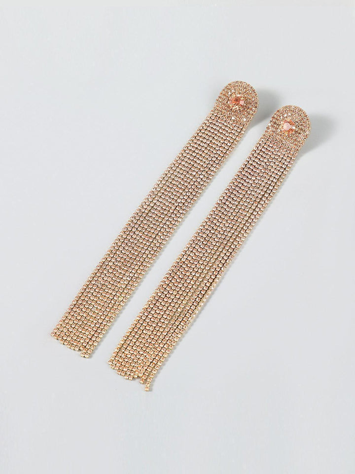 Nola Multi Diamante Tassel Earrings - Mew Mews