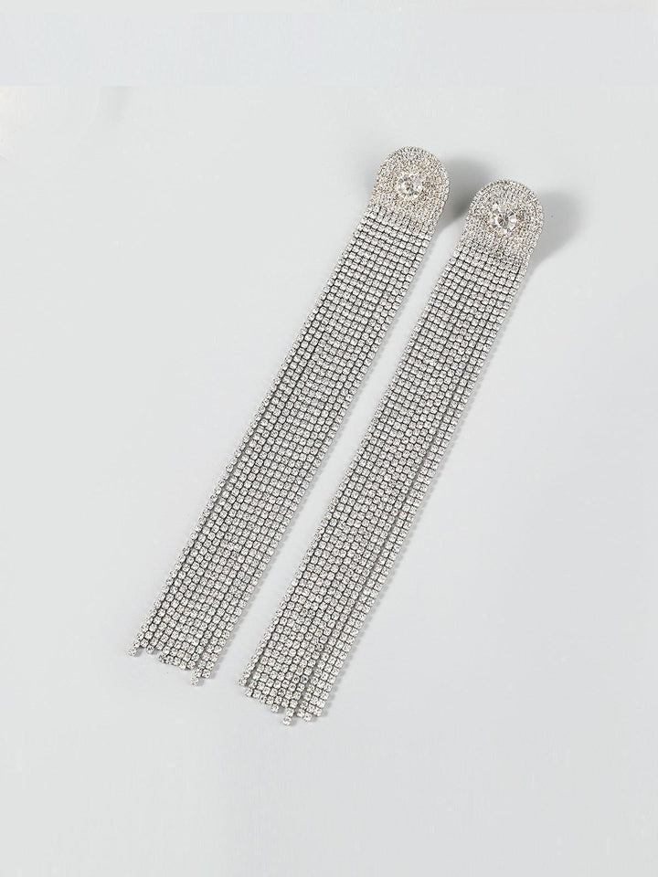 Nola Multi Diamante Tassel Earrings - Mew Mews