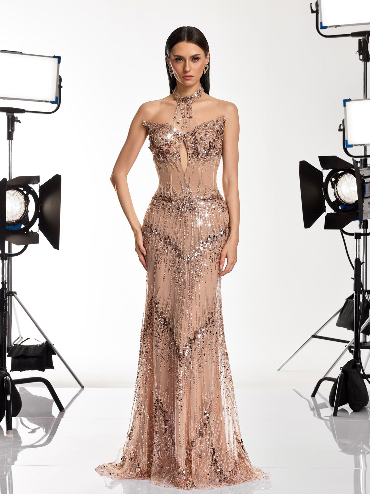 GOLD DRESSES  Tagged "Fringe"  Mew Mews