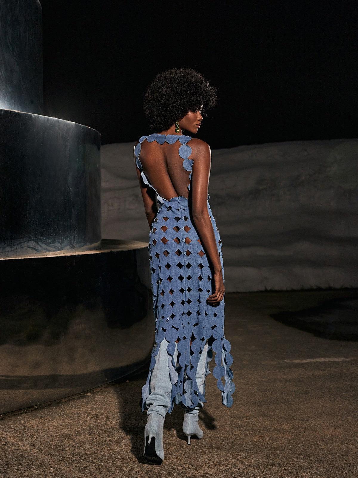 nyx little denim dress fashionjournalisttaking  lookinfresh