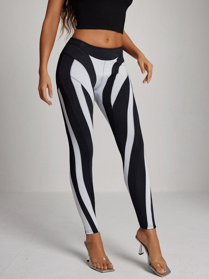 Oswald Stripe Leggings - Mew Mews