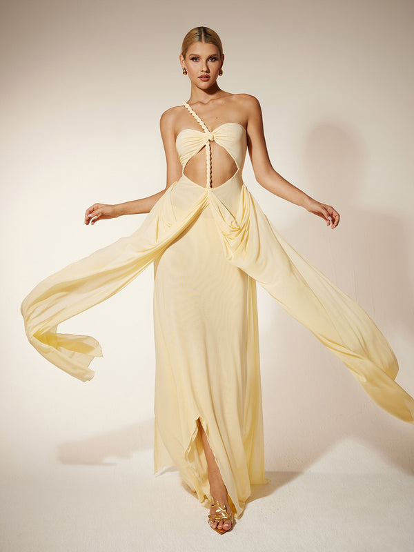 Paelyara Sleeveless Cutout Maxi Dress