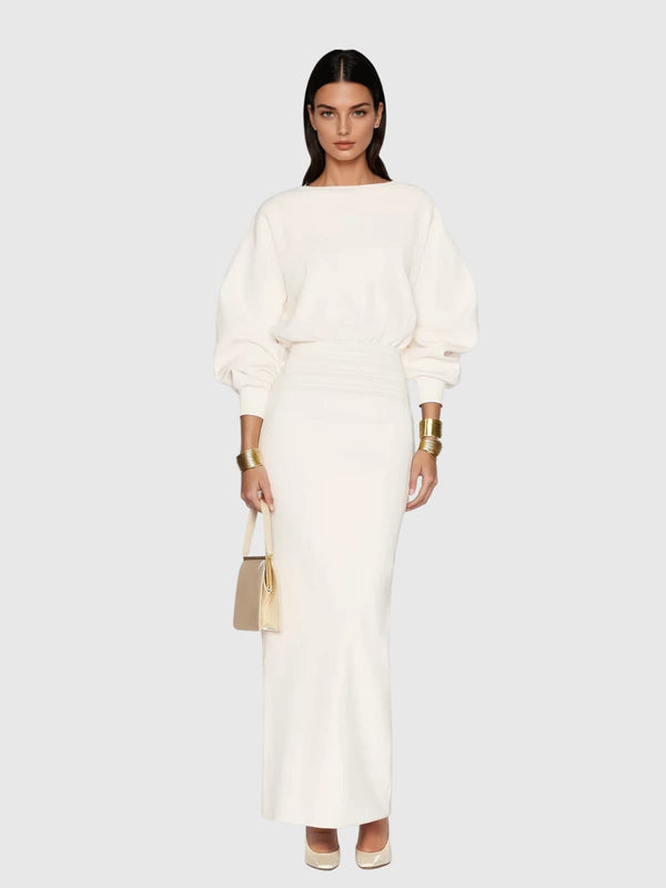 Plthrix Long Sleeve Maxi Dress