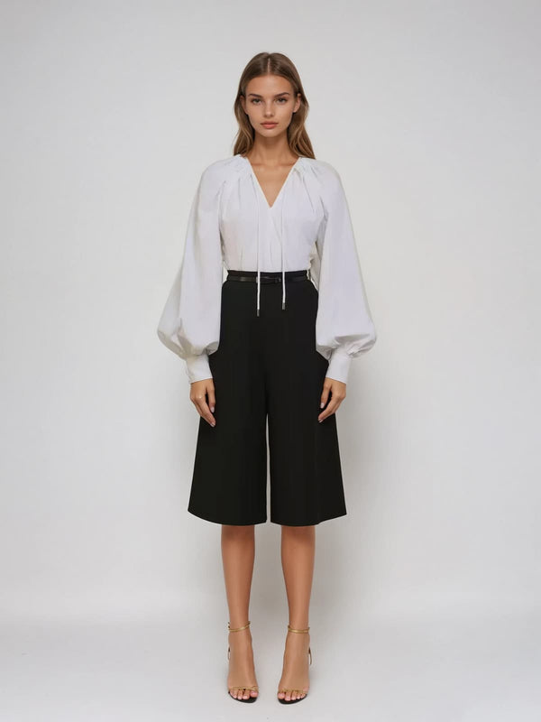 Pryndel Bell Sleeve Ruched Top