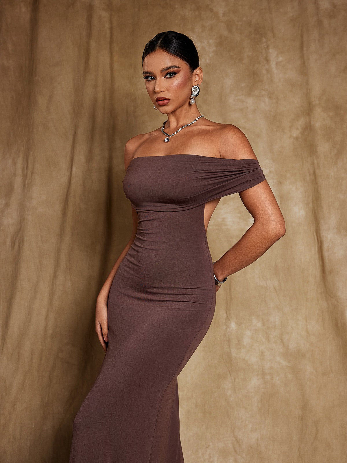 Riordan Off Shoulder Maxi Dress – Mew Mews