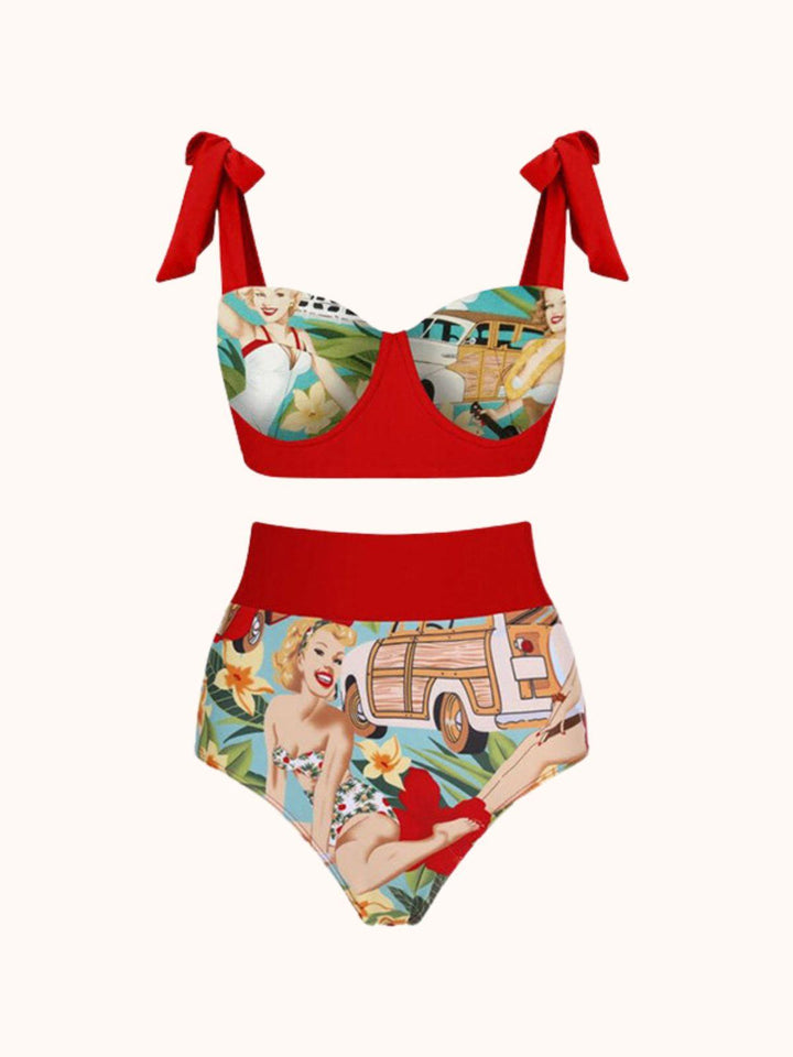 Rosemary Bikini Three Piece Set - Mew Mews