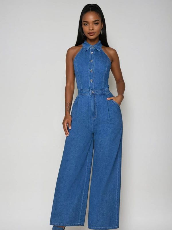 Wraith Folded Collar Jumpsuit