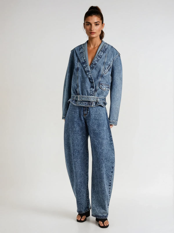 Yaldrin Hooded Denim Coat