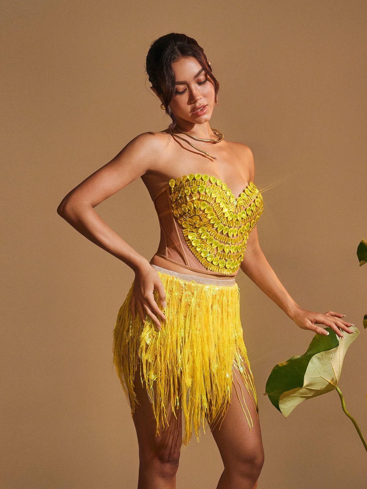 fringe over bustier nuyuh