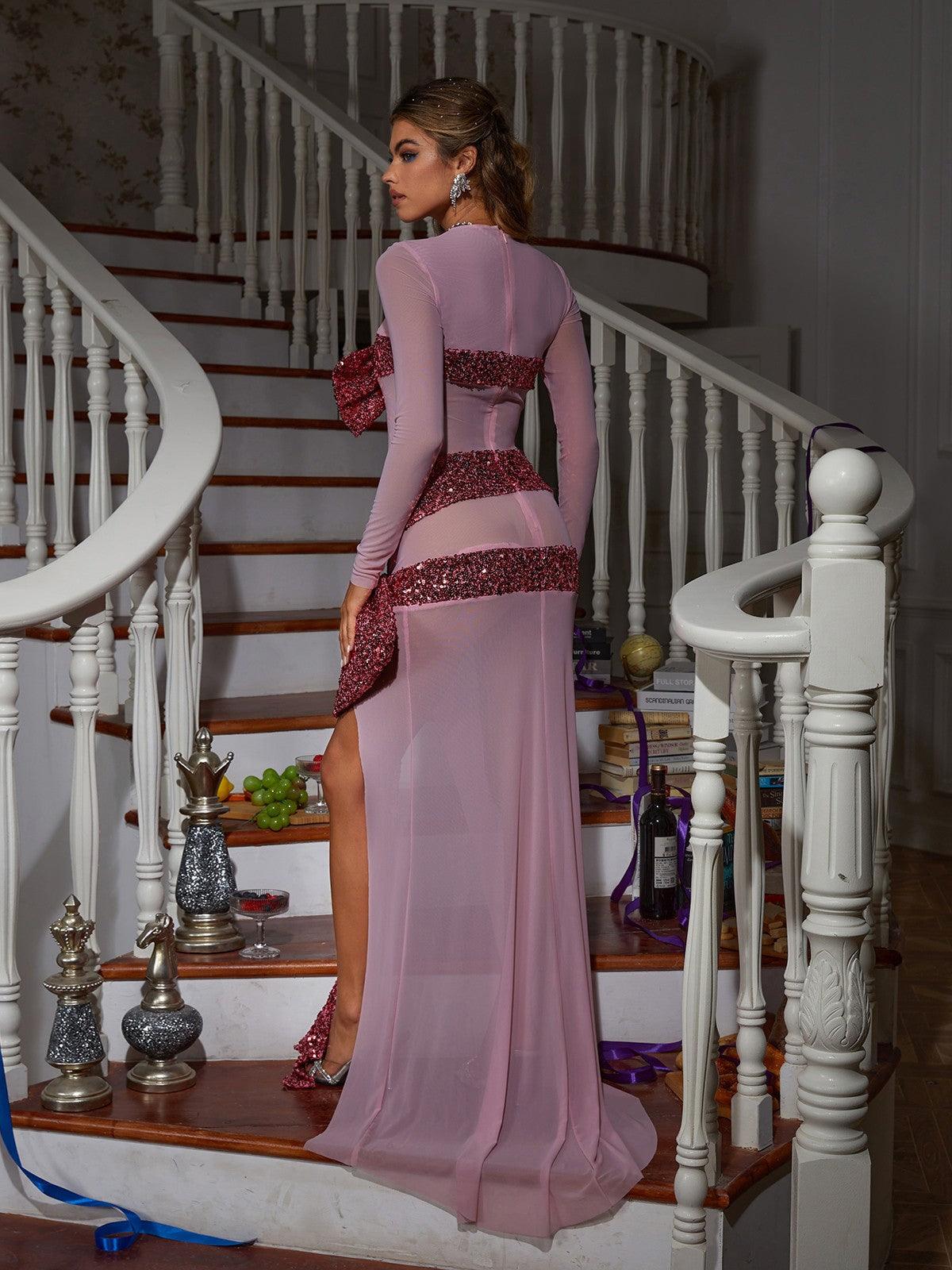 sage long sleeve maxi dress Amara Maxi Dress