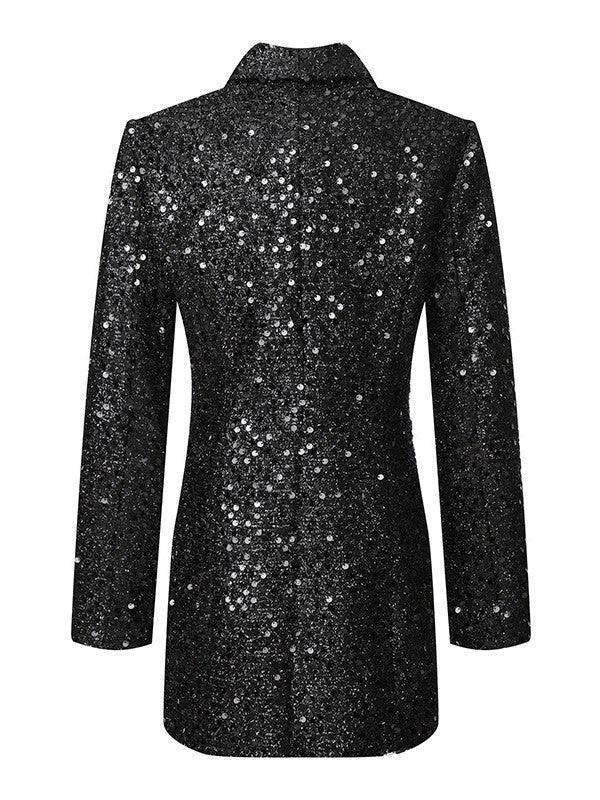 Zinnia Sequin Blazer Dress - Mew Mews