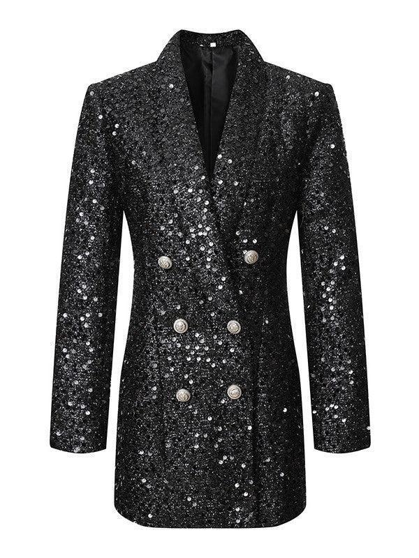 Zinnia Sequin Blazer Dress - Mew Mews