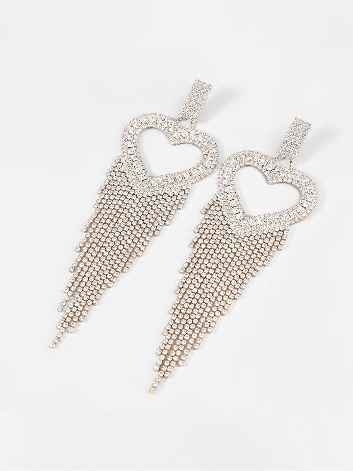 Rory Heart Tassel Earrings - Mew Mews Fashion