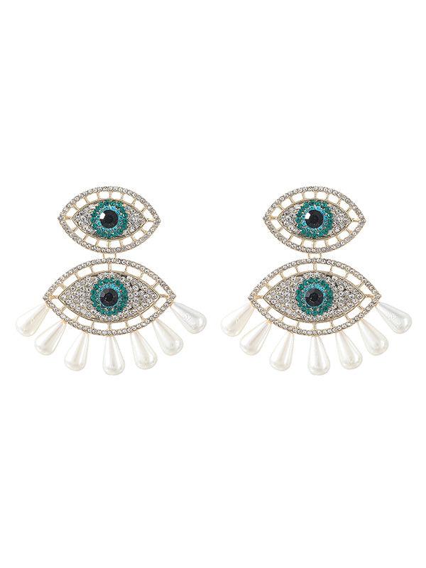 Eye Pearls Earrings - Mew Mews Fashion