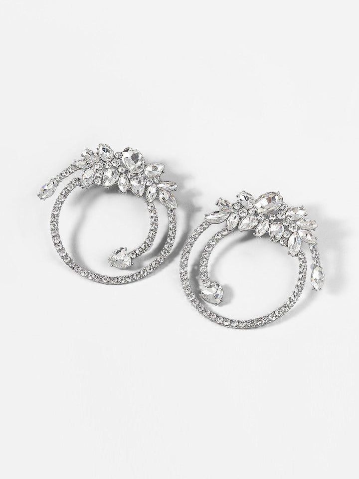 Opal Crystal Circle Earrings - Mew Mews Fashion