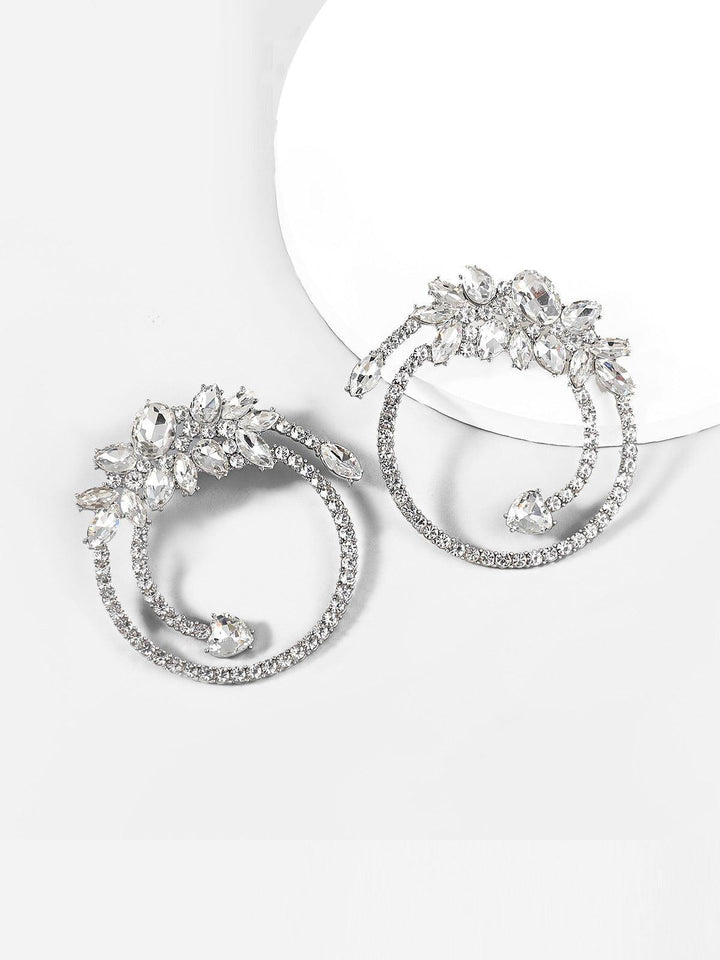 Opal Crystal Circle Earrings - Mew Mews Fashion