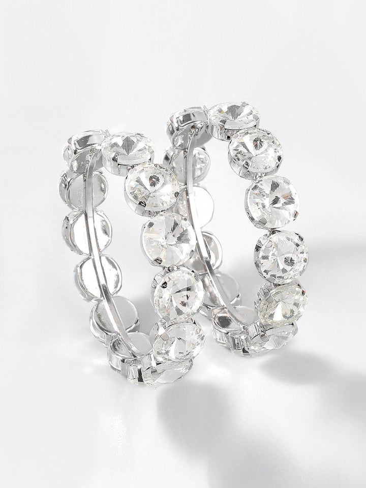 Terra Diamante Hoop Earrings - Mew Mews Fashion